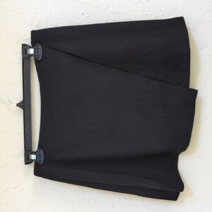 3/$20🌟 Emerson Lang Black Twill Faux Wrap Mini Skirt Size Medium